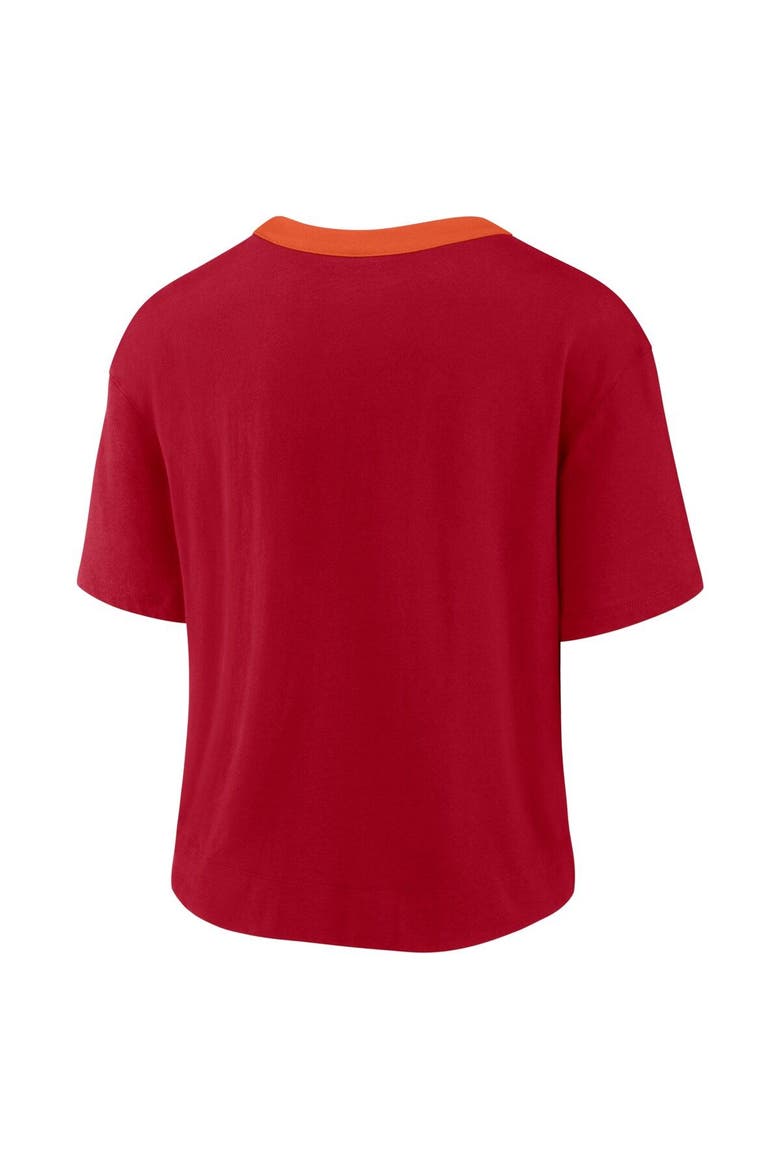 Women's Nike Red Tampa Bay Buccaneers High Hip Fashion Cropped Top, Alternate, color, Red