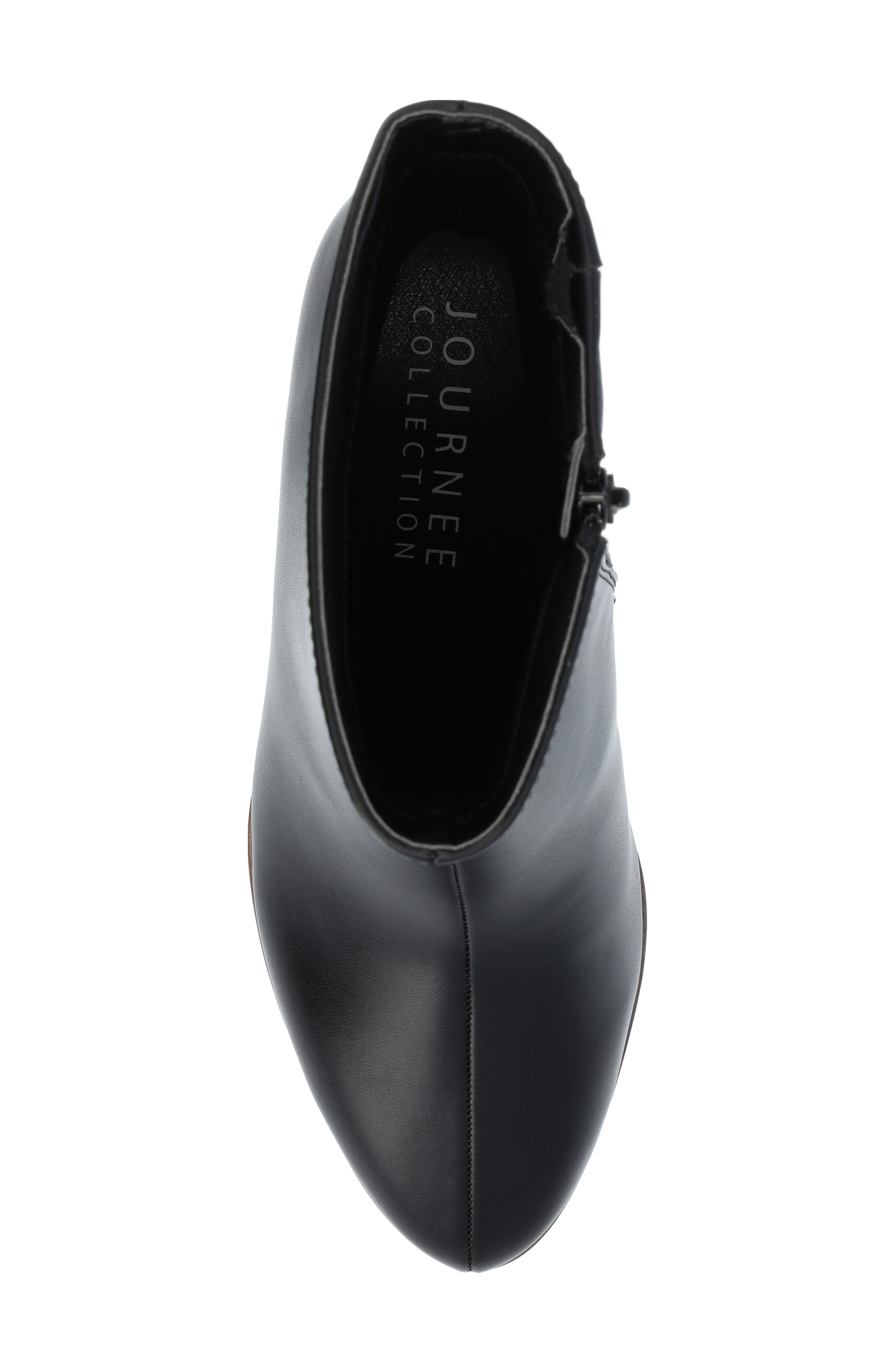 Journee Collection Romer Platform Bootie, Alternate, color, Black