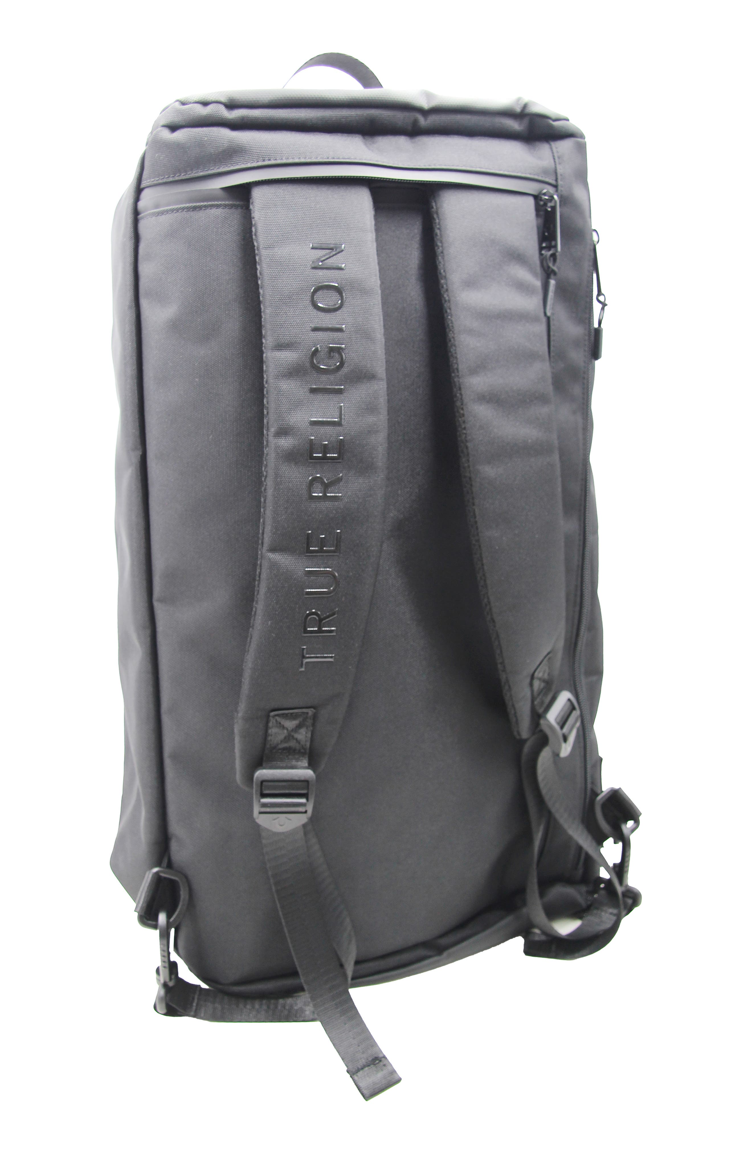 True Religion O'Neil Convertible Backpack/Duffle Bag, Alternate, color, Black