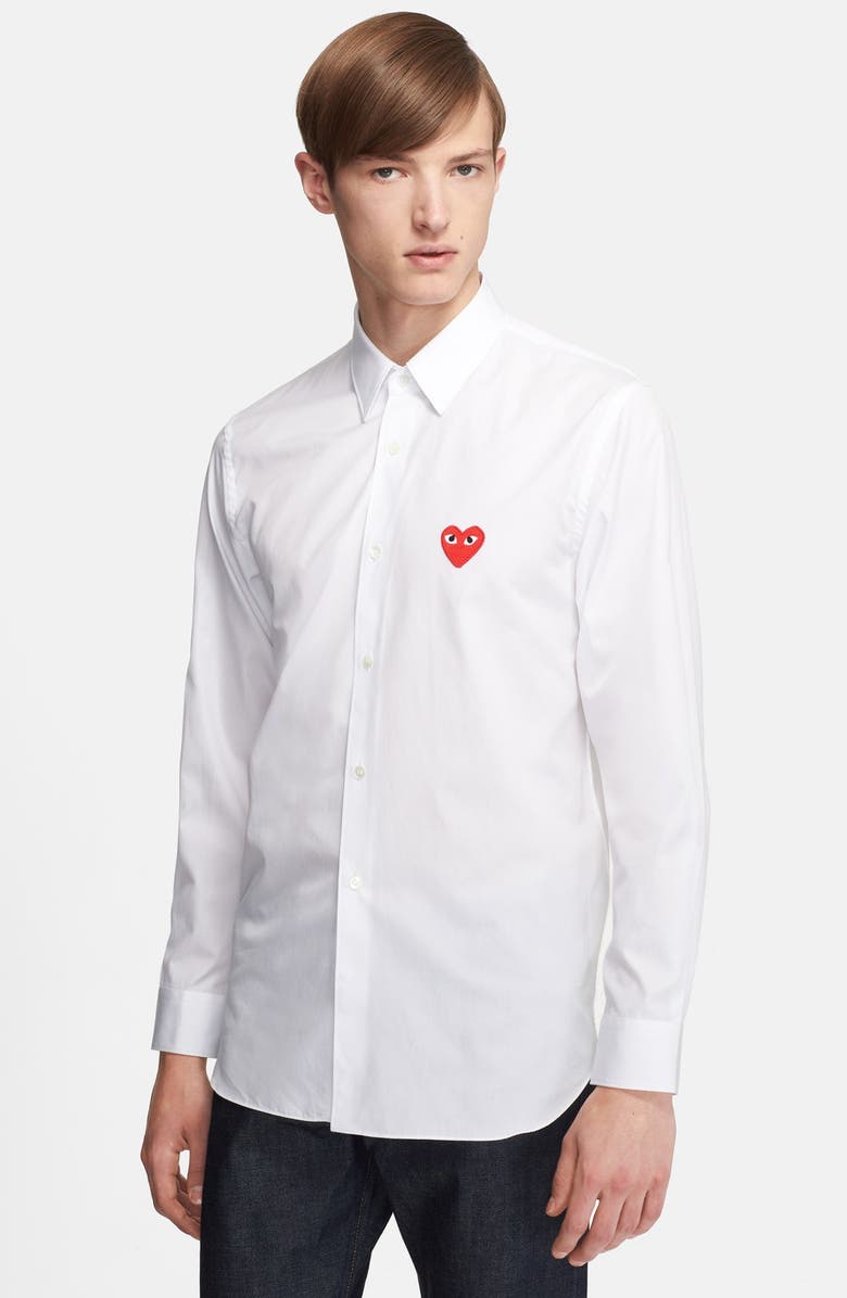 Comme des Garçons PLAY Woven Shirt, Main, color, 