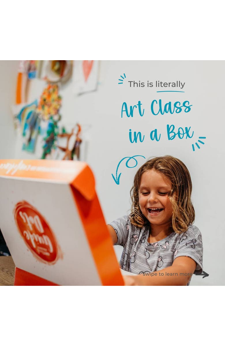 Guide Dots Level 1 Art Kit for Ages 4-7 w/ Light-Up Bright Board - Art Class in a Box, Alternate, color, 