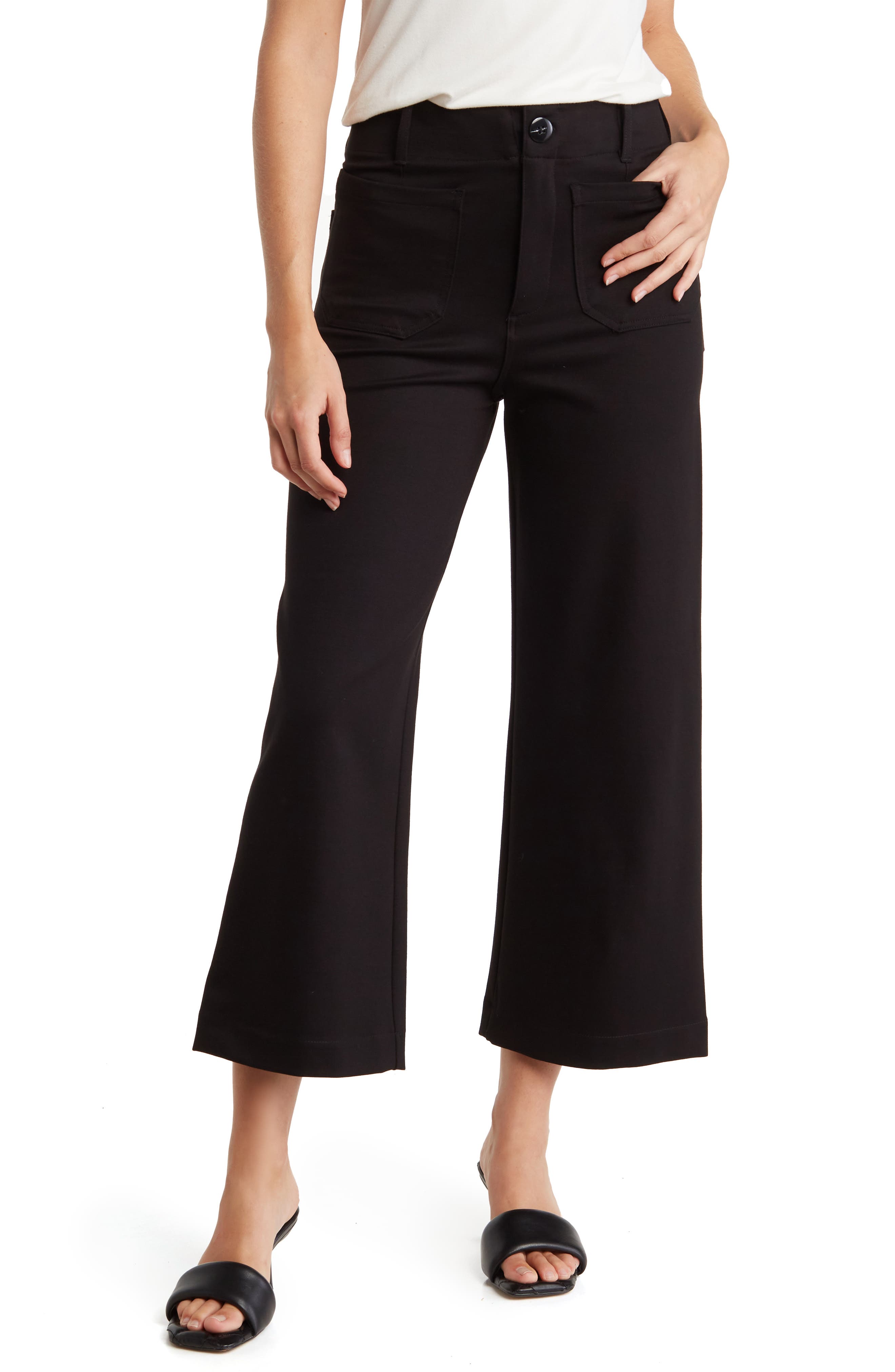 T Tahari Crop Wide Leg Pants