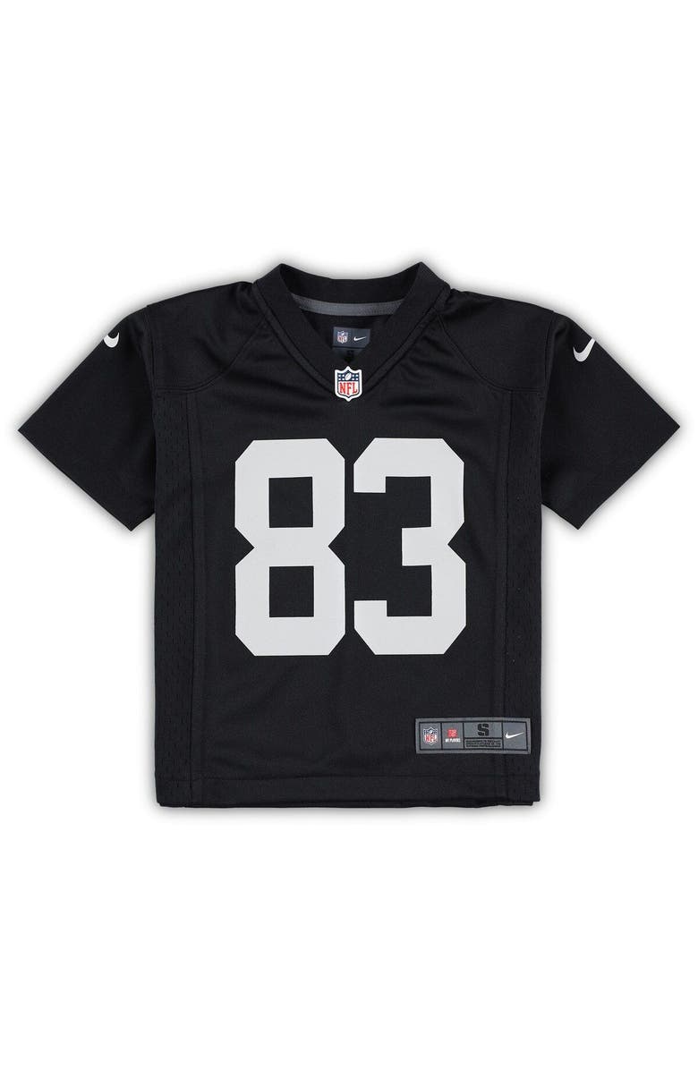 Nike Preschool Nike Darren Waller Black Las Vegas Raiders Game Jersey, Alternate, color, 