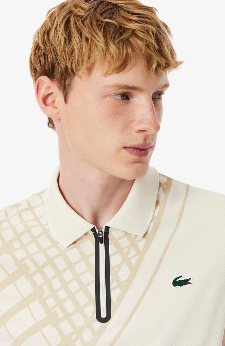 Lacoste Half Zip Polo, Alternate, color, Lapland