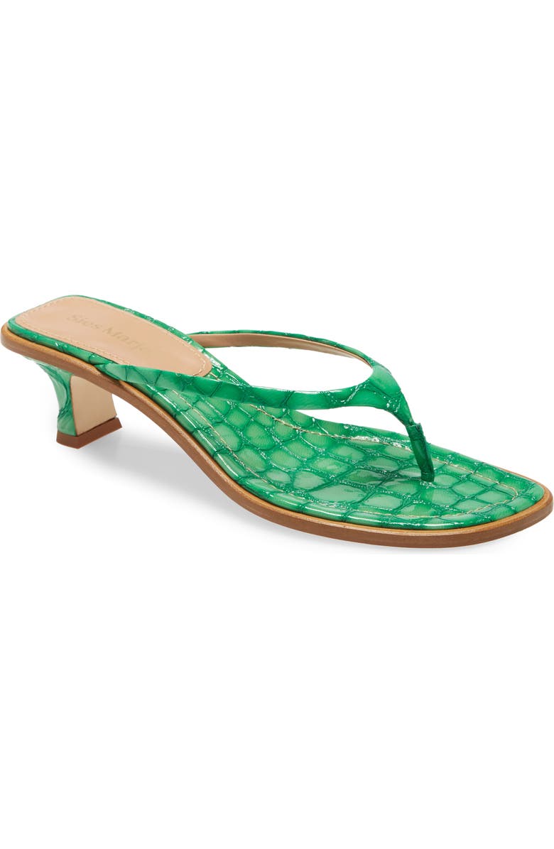 Sies Marjan Alix Crocodile Embossed Sandal, Main, color,