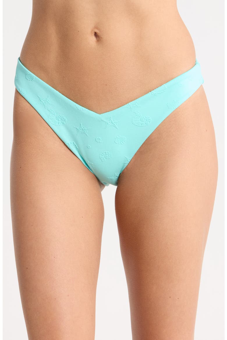 Polo Cheeky Bikini Bottoms, Main, color, AQUA SKY