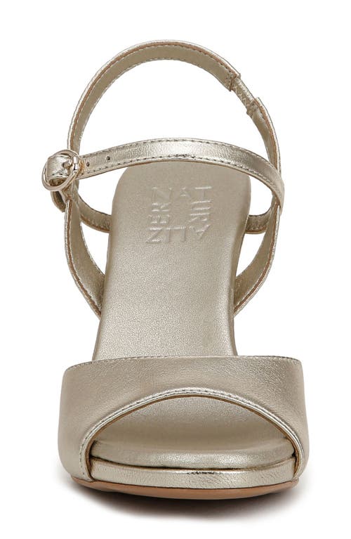 Naturalizer Lala Ankle Strap Sandal In Champagne
