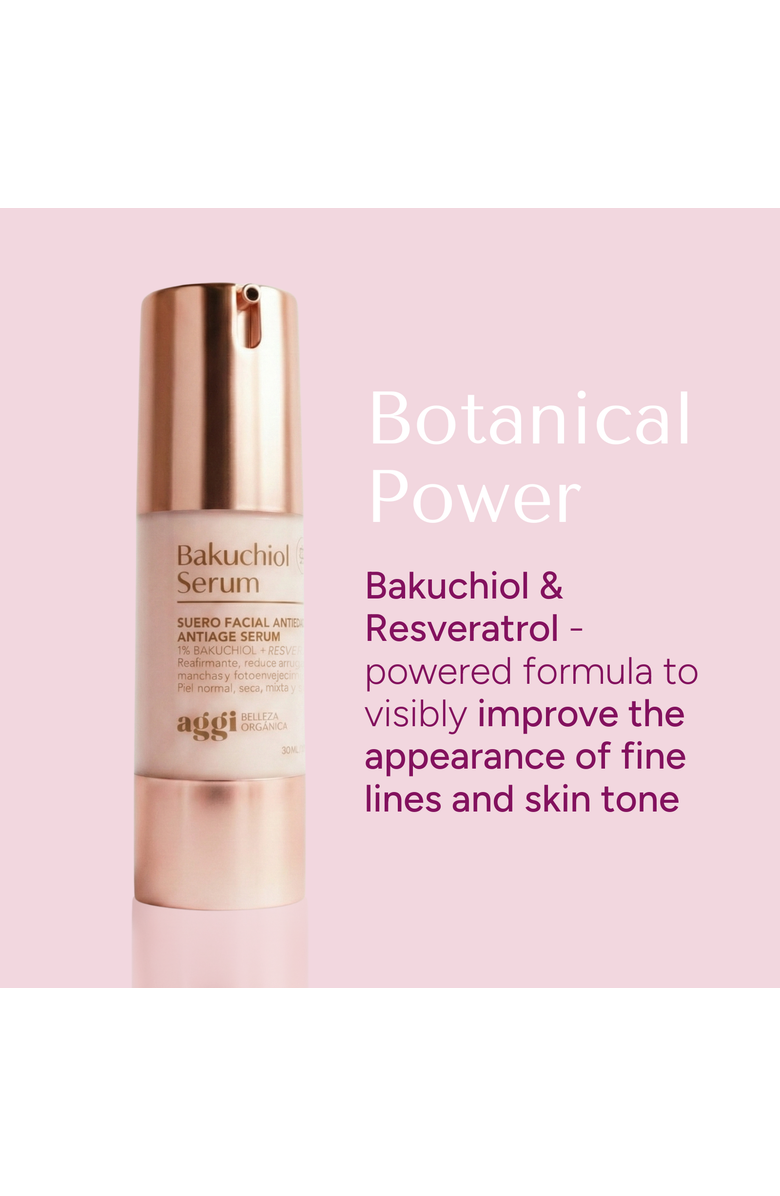 Aggi Beauty Bakuchiol Age-Defying Firming Serum, Alternate, color, Pink