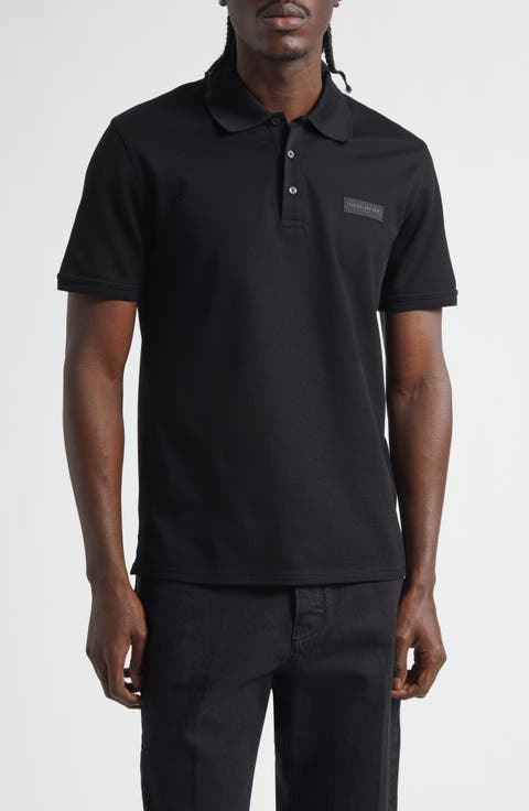 Regular Fit Logo Patch Cotton Piqué Polo