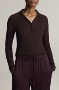 Vince Wool & Silk Polo Sweater