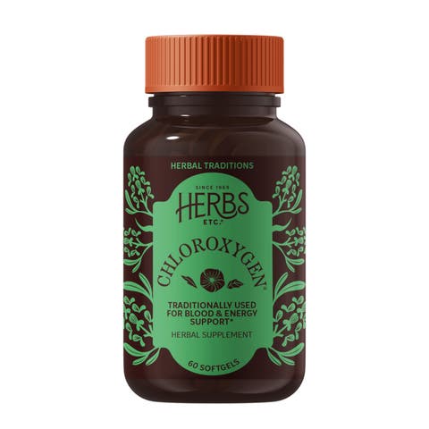 ChlorOxygen Chlorophyll Concentrate - Aids Healthy Blood Circulation - High-Altitude Environment Support - Energy Support - 60 Softgels (60 Servings)