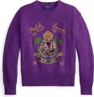 Polo Ralph Lauren Embroidered Cotton Sweater