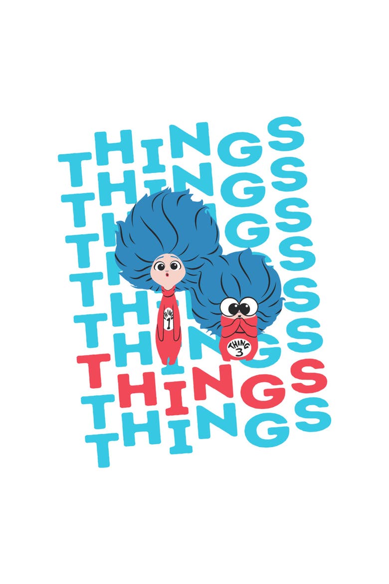 Men's Things Things Things Short Sleeve T-Shirt, Alternate, color, White