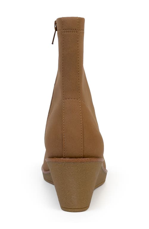Aerosoles Binnie Wedge Bootie In Brown