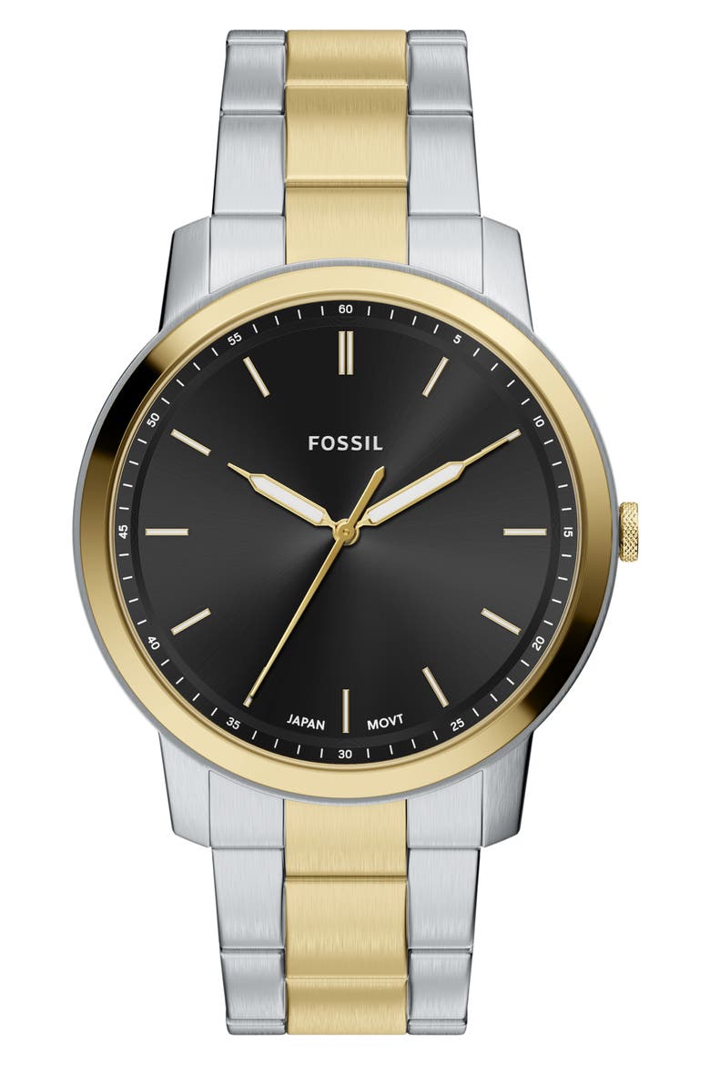 Minimalist Bracelet Watch, 44mm, Main, color, TWO TONE