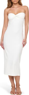 LSPACE Lisette Strapless Rib Cover-Up Dress
