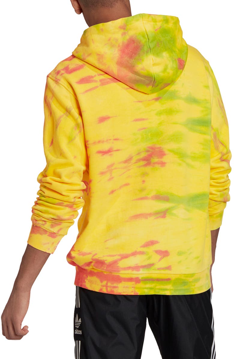 adidas Originals adiPRENE+ Print Tie Dye Hoodie, Alternate, color,