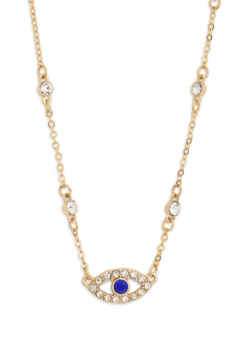 BaubleBar Evil Eye Pendant Necklace, Main, color, 