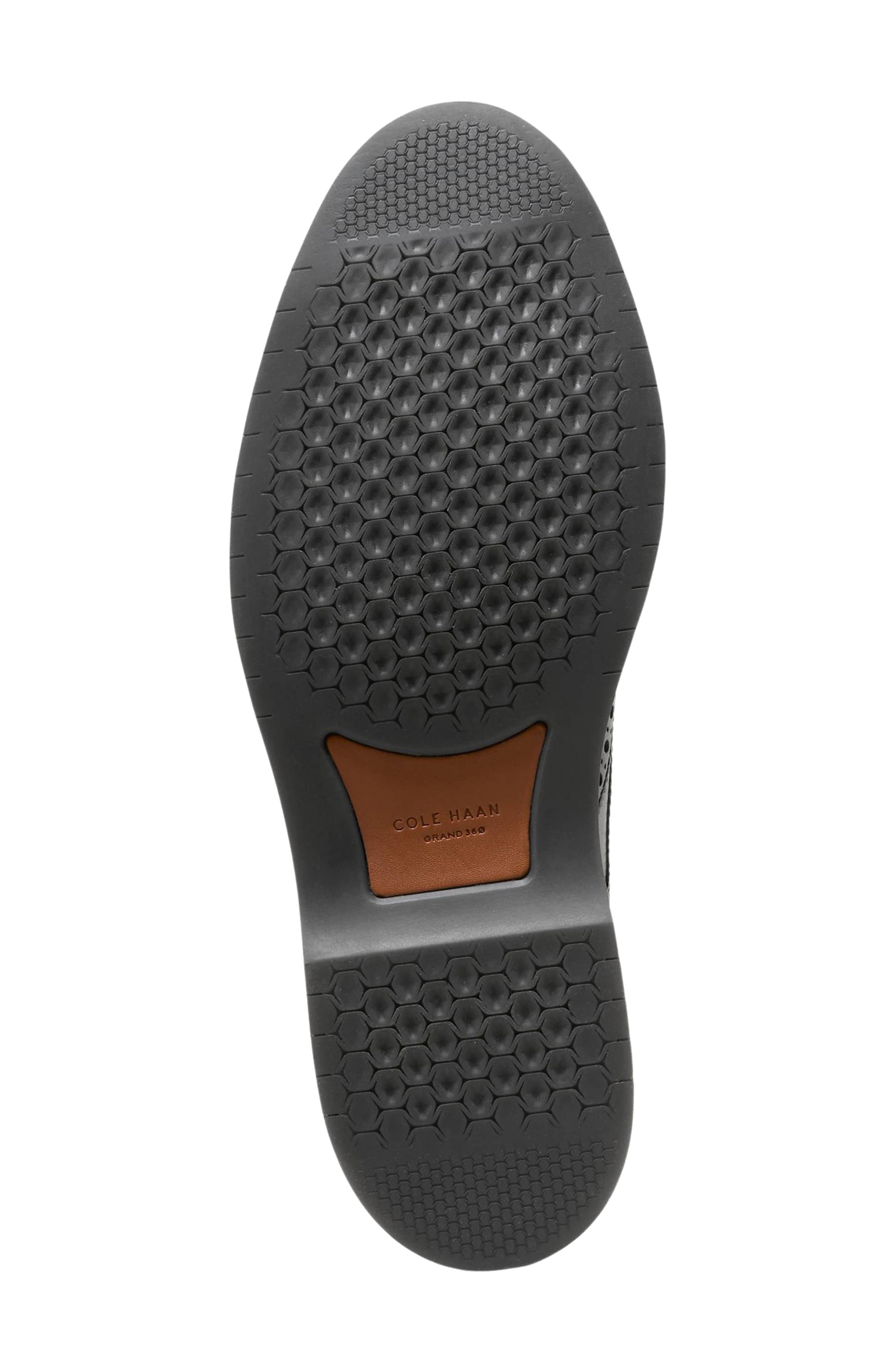 Cole Haan Morse Grand Wingtip Derby, Alternate, color, Black / Black / Gray Pinstripe