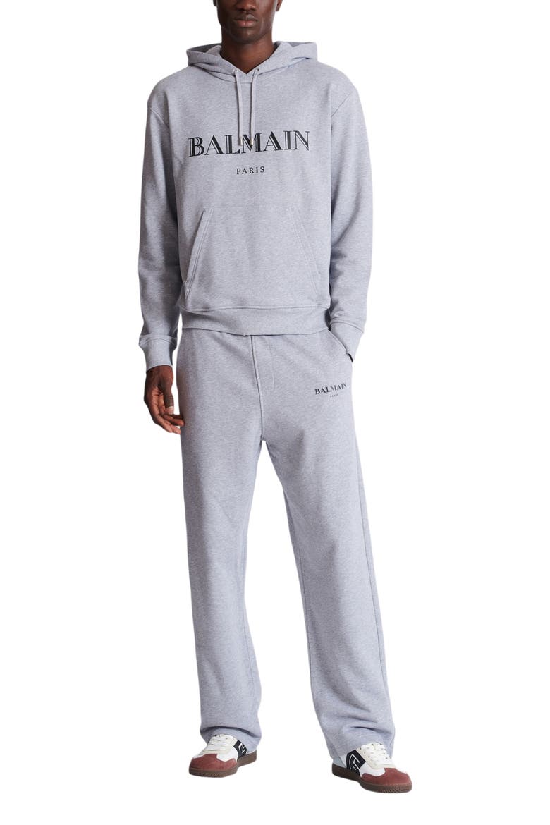 Printed Hoodie, Alternate, color, grey