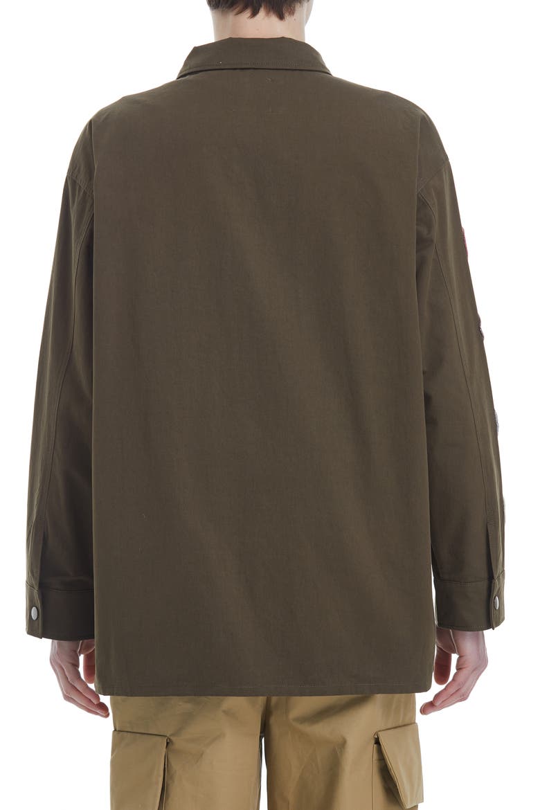 Oversize Patch Cotton Work Jacket, Alternate, color, MOCHA