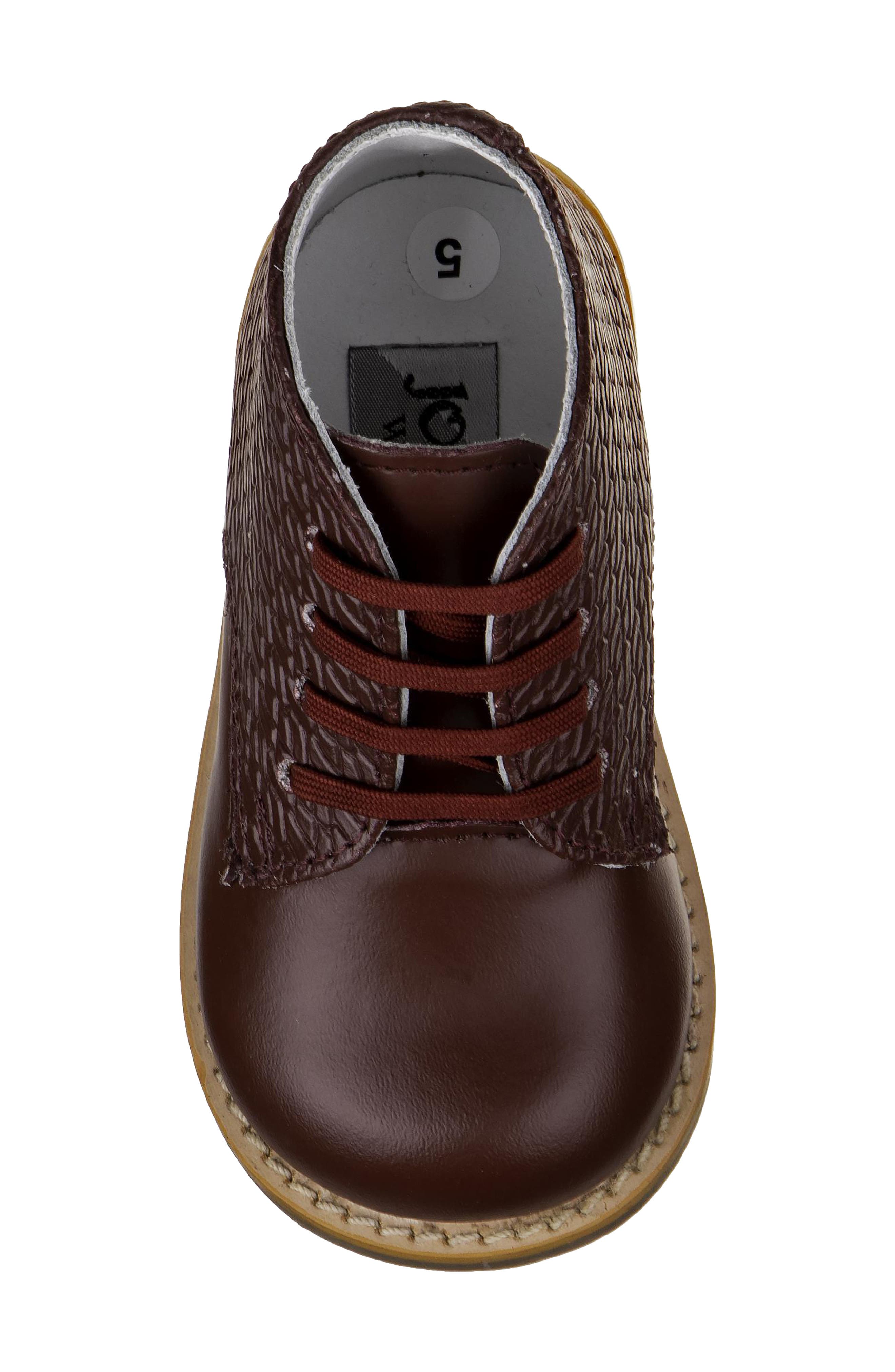 Kids' Logan Woven Walking Boot, Alternate, color, BURGUNDY WOVEN