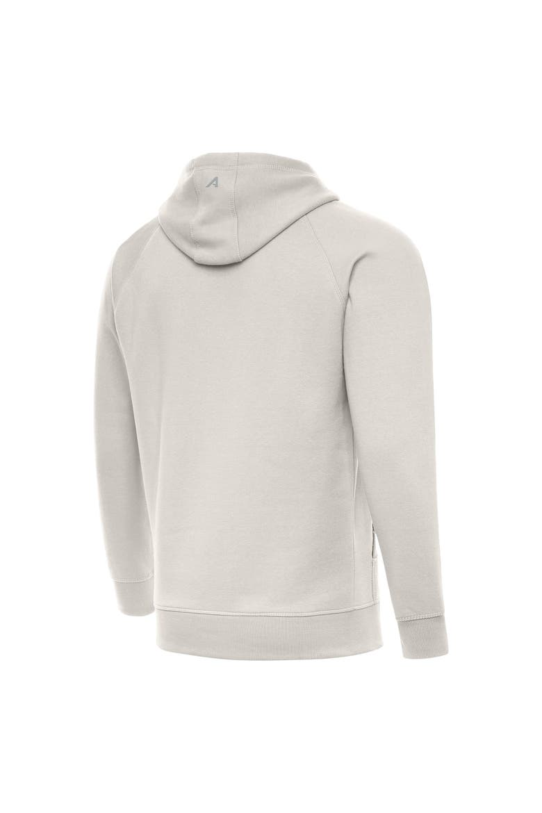 Men's Antigua Cream Philadelphia 76ers Victory Pullover Hoodie, Alternate, color, Cream