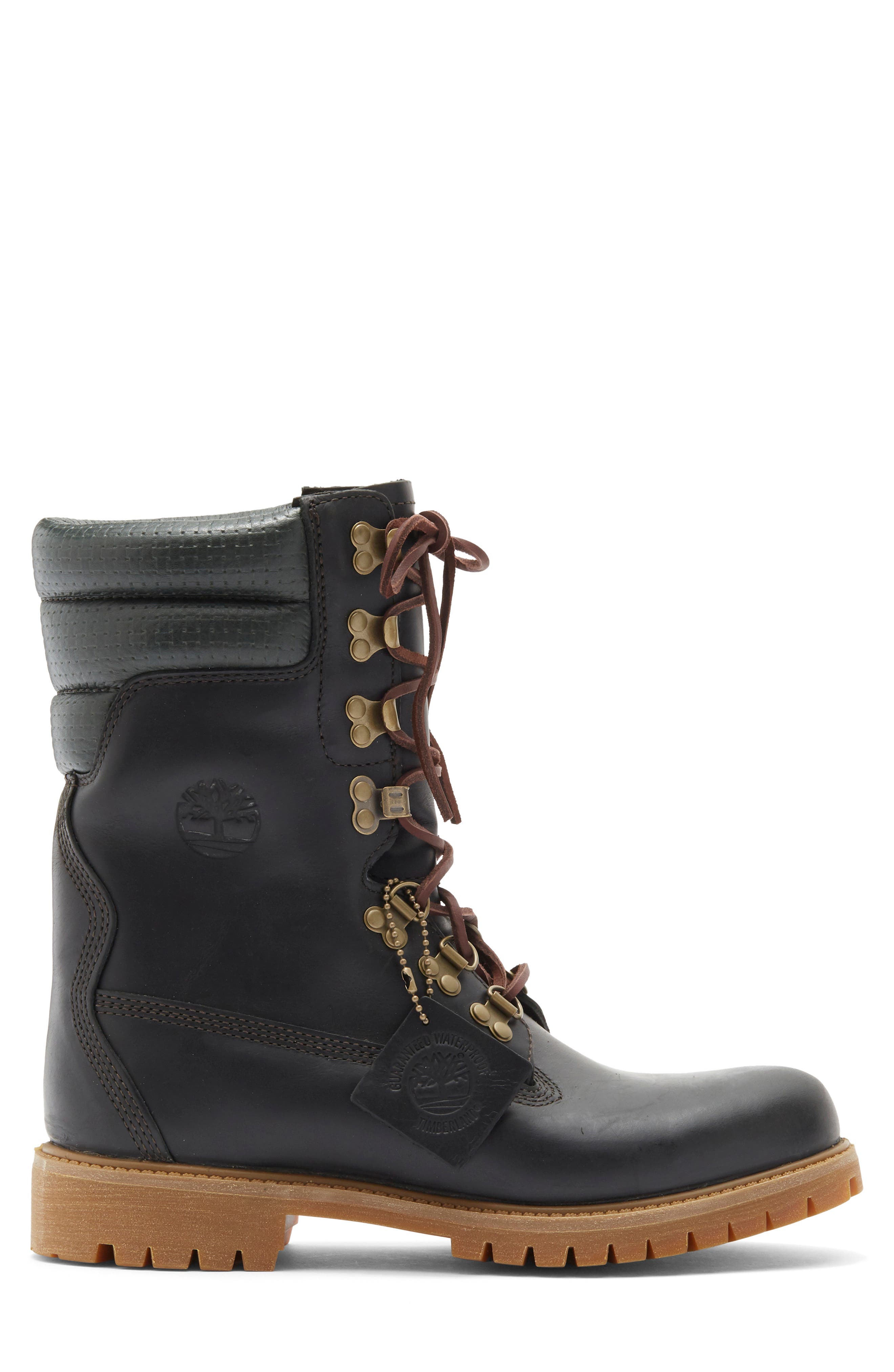 Timberland Emerald Woods Waterproof Super Boot, Alternate, color, Dark Green Full Grain