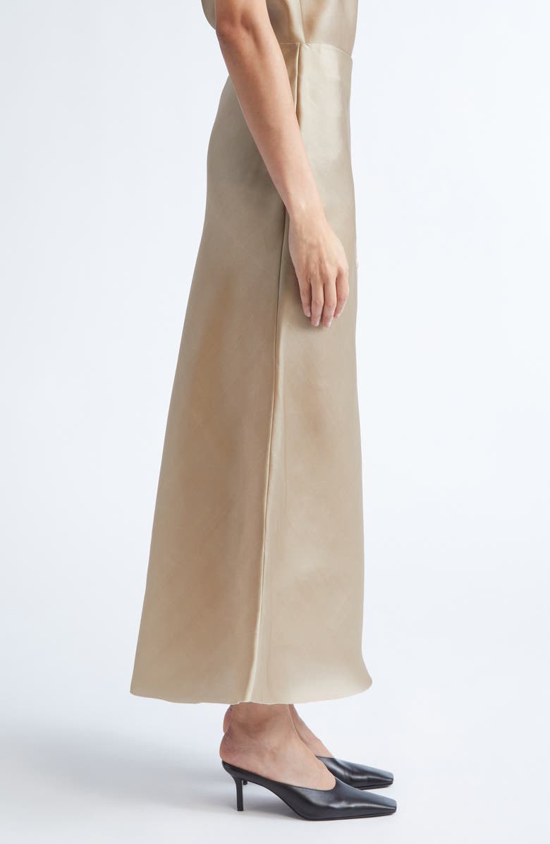GIA STUDIOS Noe Vietnamese Silk Slip Skirt, Alternate, color, Champagne