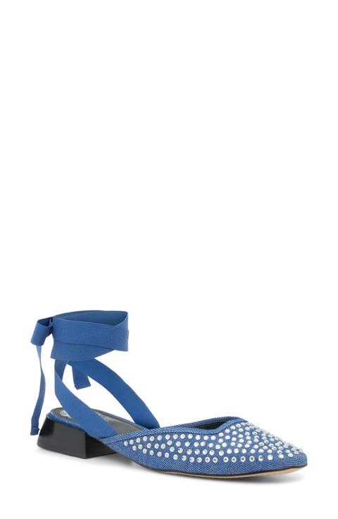 Kayla Bow Ankle Strap Sandal (Women)