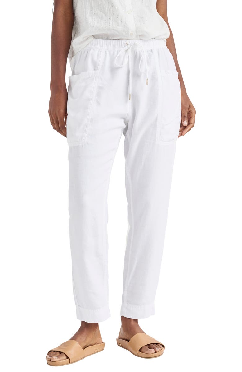Splendid Gia Drawstring Pants, Main, color, White