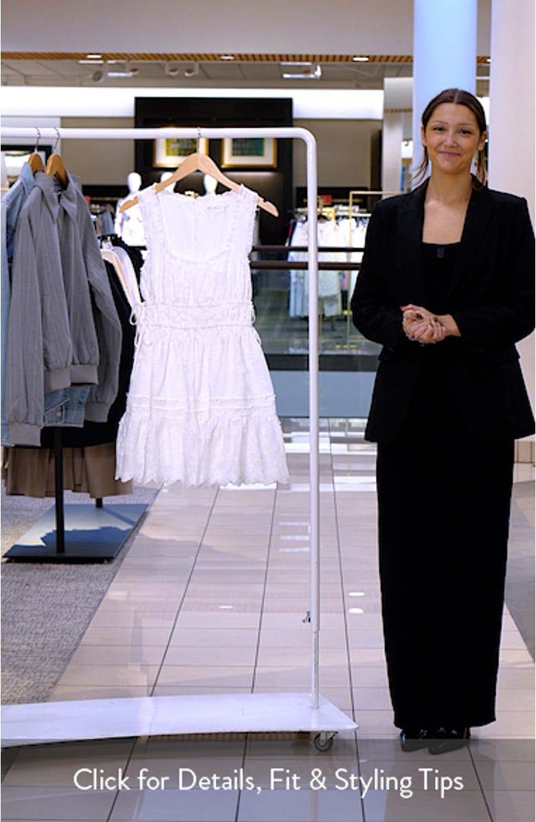 3D Floral Embroidered Minidress, sales video thumbnail