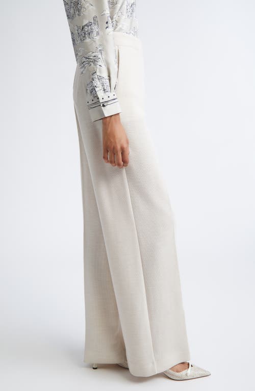 Max Mara Attina Jersey Trousers In White