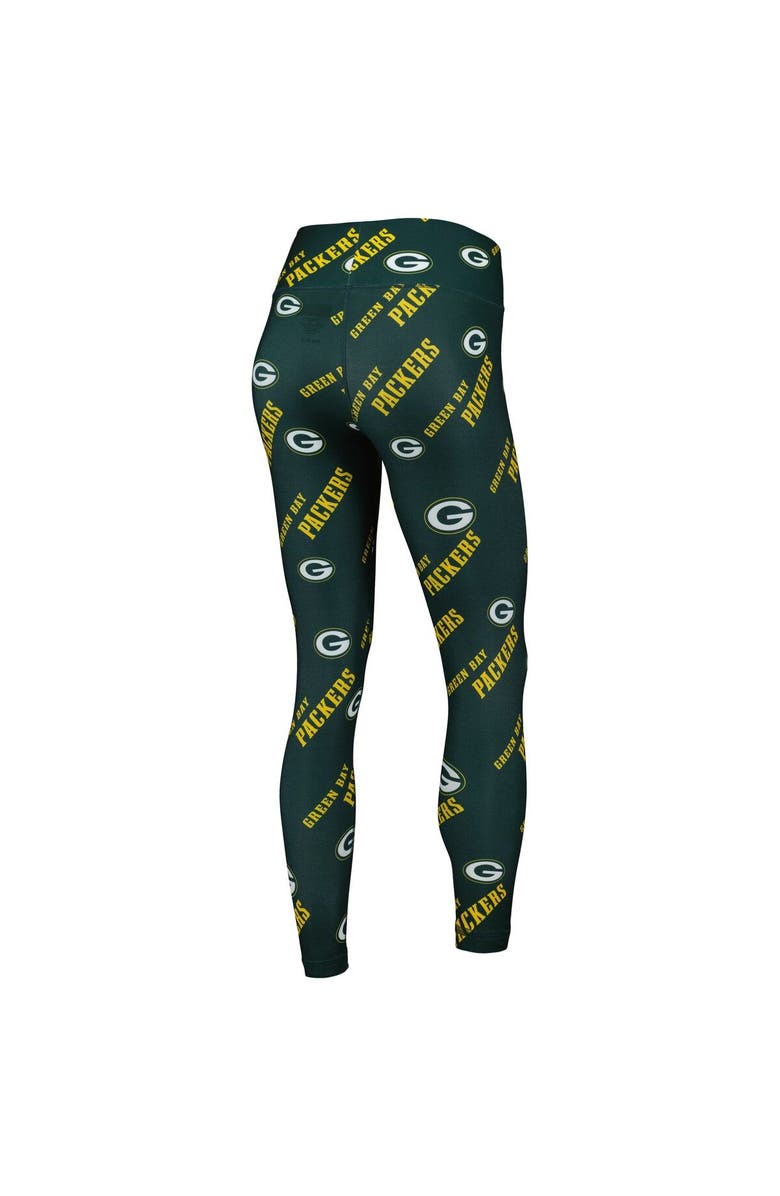 CONCEPTS SPORT Women's Concepts Sport Green Green Bay Packers Breakthrough Allover Print Lounge Leggings, Alternate, color, Green