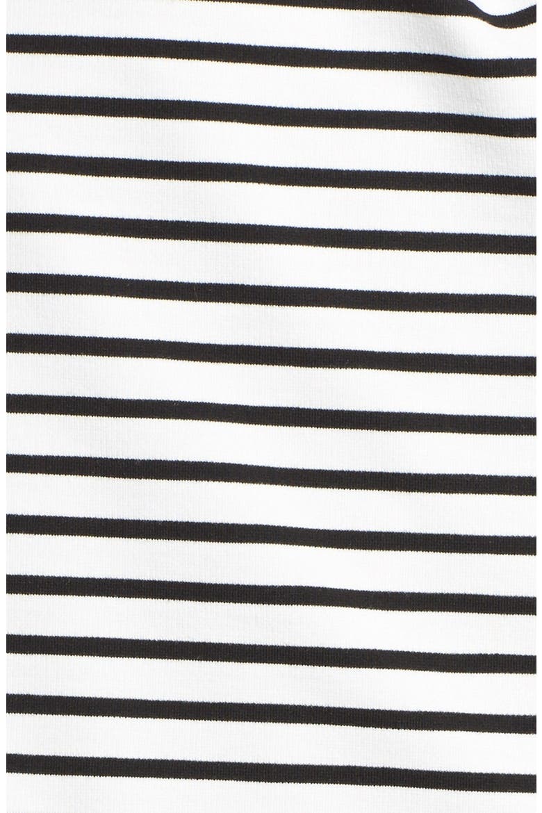 'Destiny' Stripe Asymmetrical Wrap Front Skirt, Alternate, color, SNOW WHITE