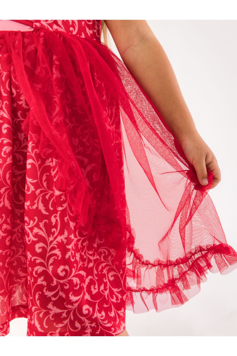 Princess Dress-Up Corset Nightgown, Alternate, color, Royal Red & Pink Princess