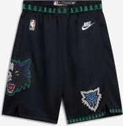 Nike Youth Nike  Black Minnesota Timberwolves Hardwood Classics Dri-FIT Swingman Shorts