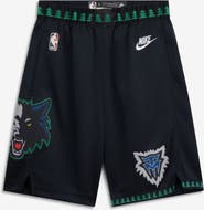 Nike Youth Nike  Black Minnesota Timberwolves Hardwood Classics Dri-FIT Swingman Shorts