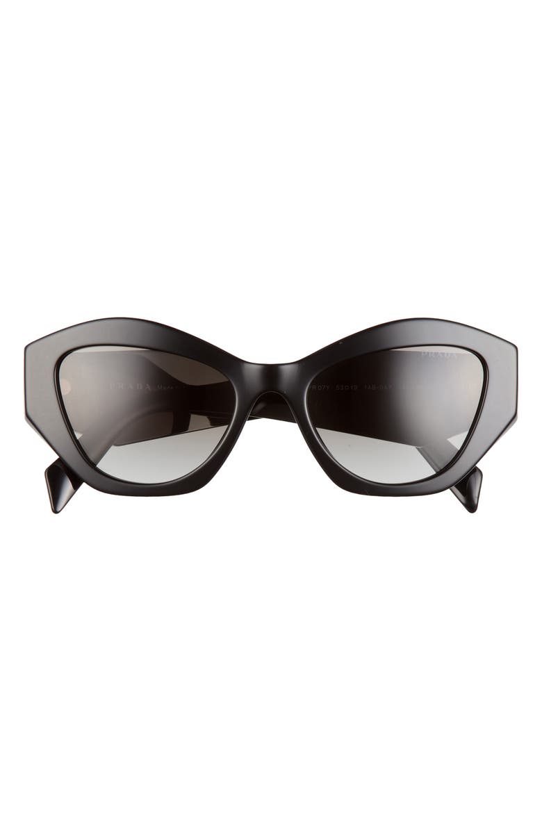 Prada 53mm Gradient Irregular Sunglasses, Main, color,