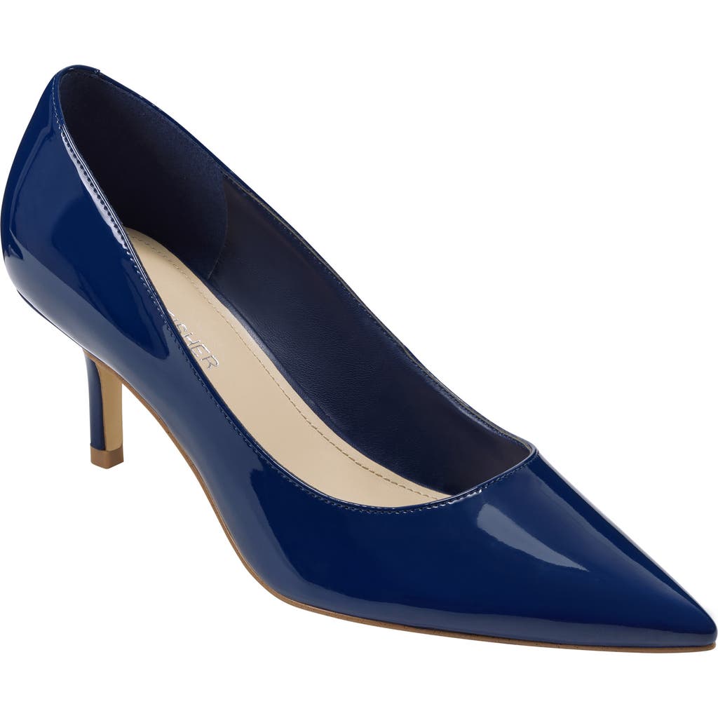 Marc Fisher Alola Pointed Toe Pump In Blue