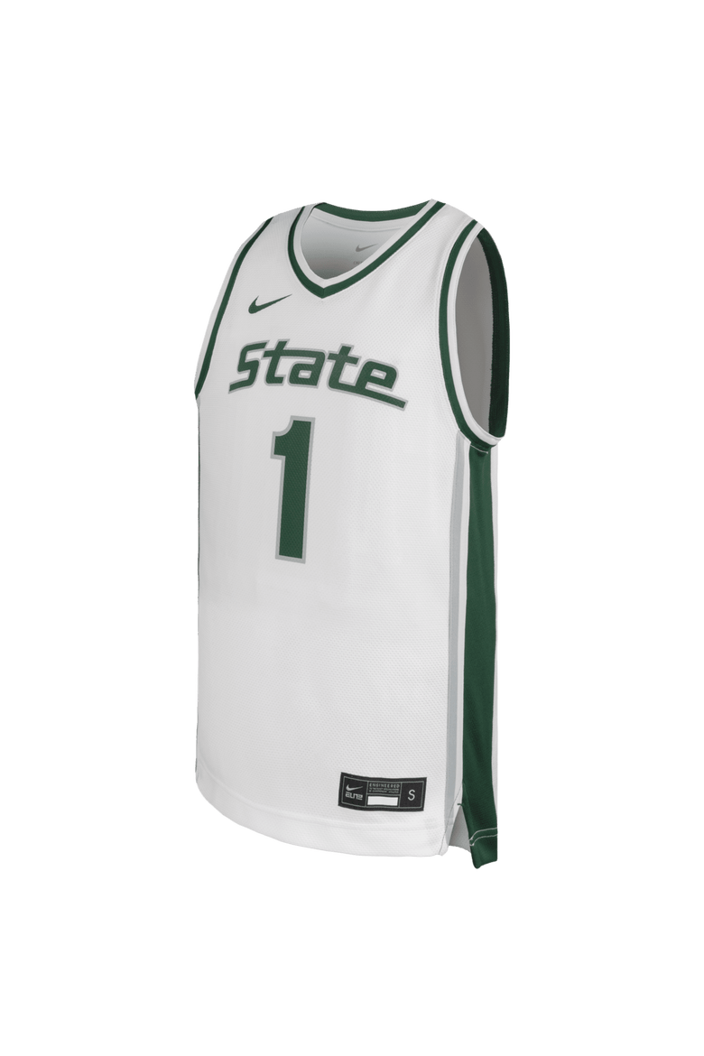 Youth Nike #1 White Michigan State Spartans Alternate Replica Basketball Jersey, Alternate, color, White
