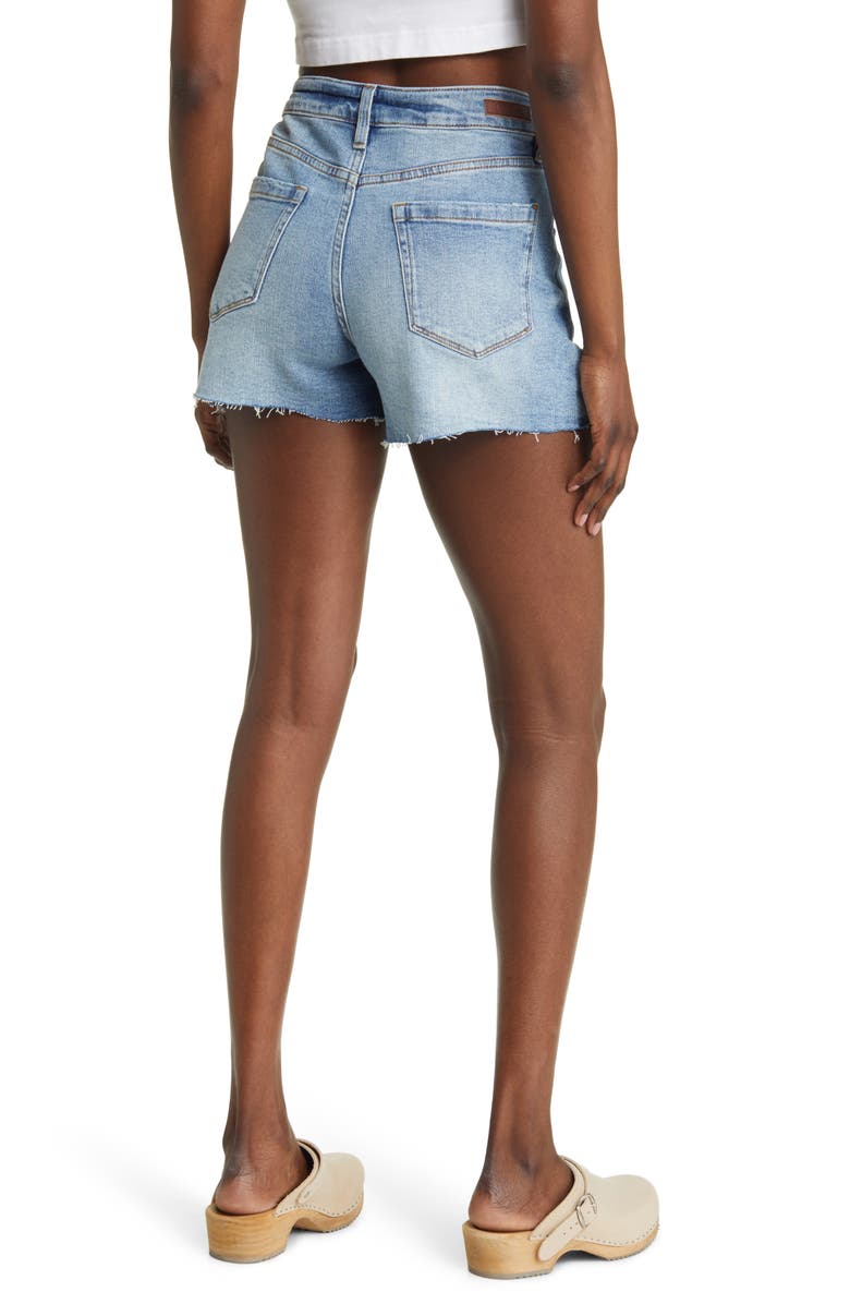 BLANKNYC The Reeve High Waist Organic Cotton Denim Shorts, Alternate, color,