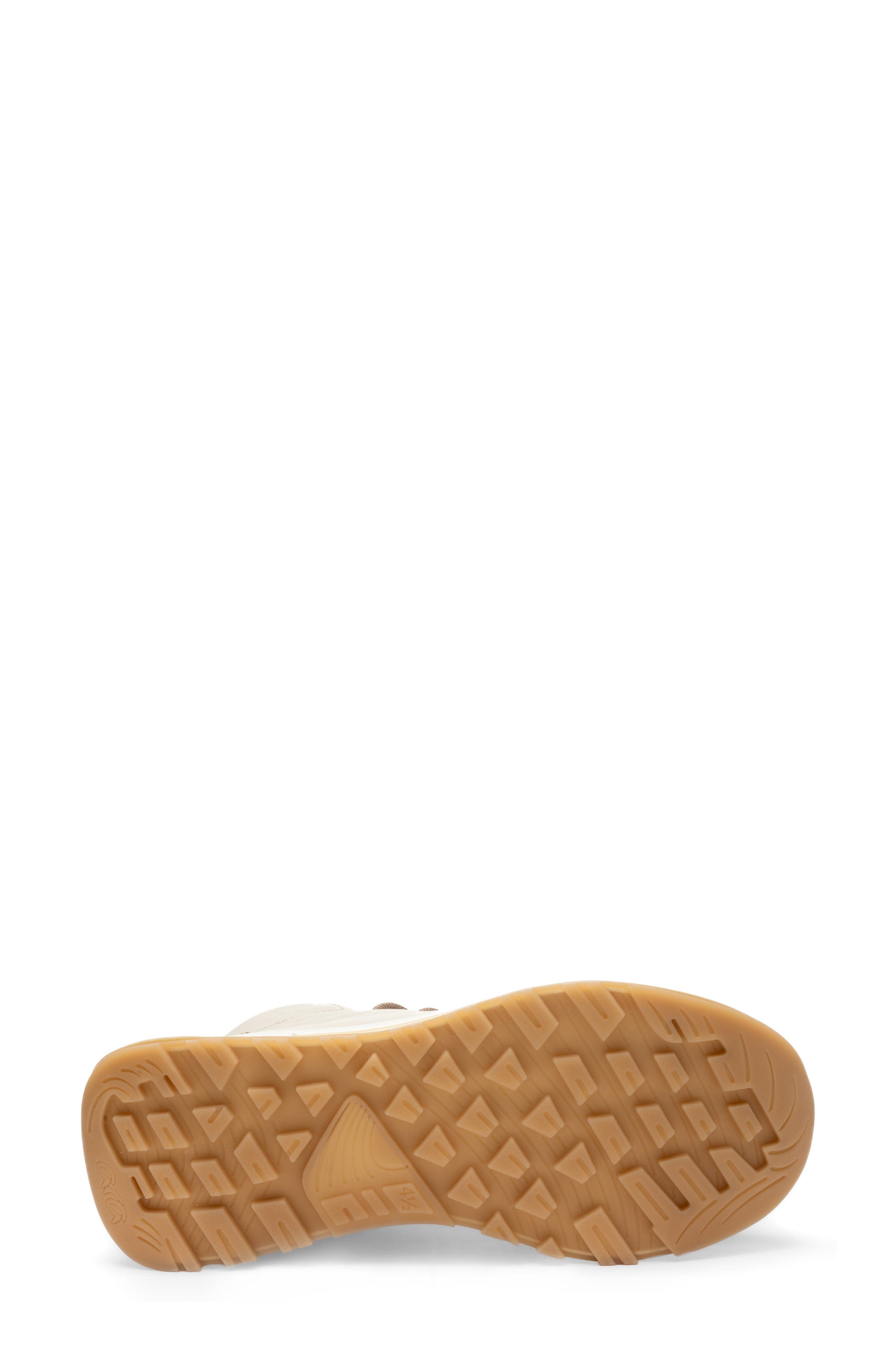 Shale Faux Shearling Lined High Top Sneaker, Alternate, color, SESAME