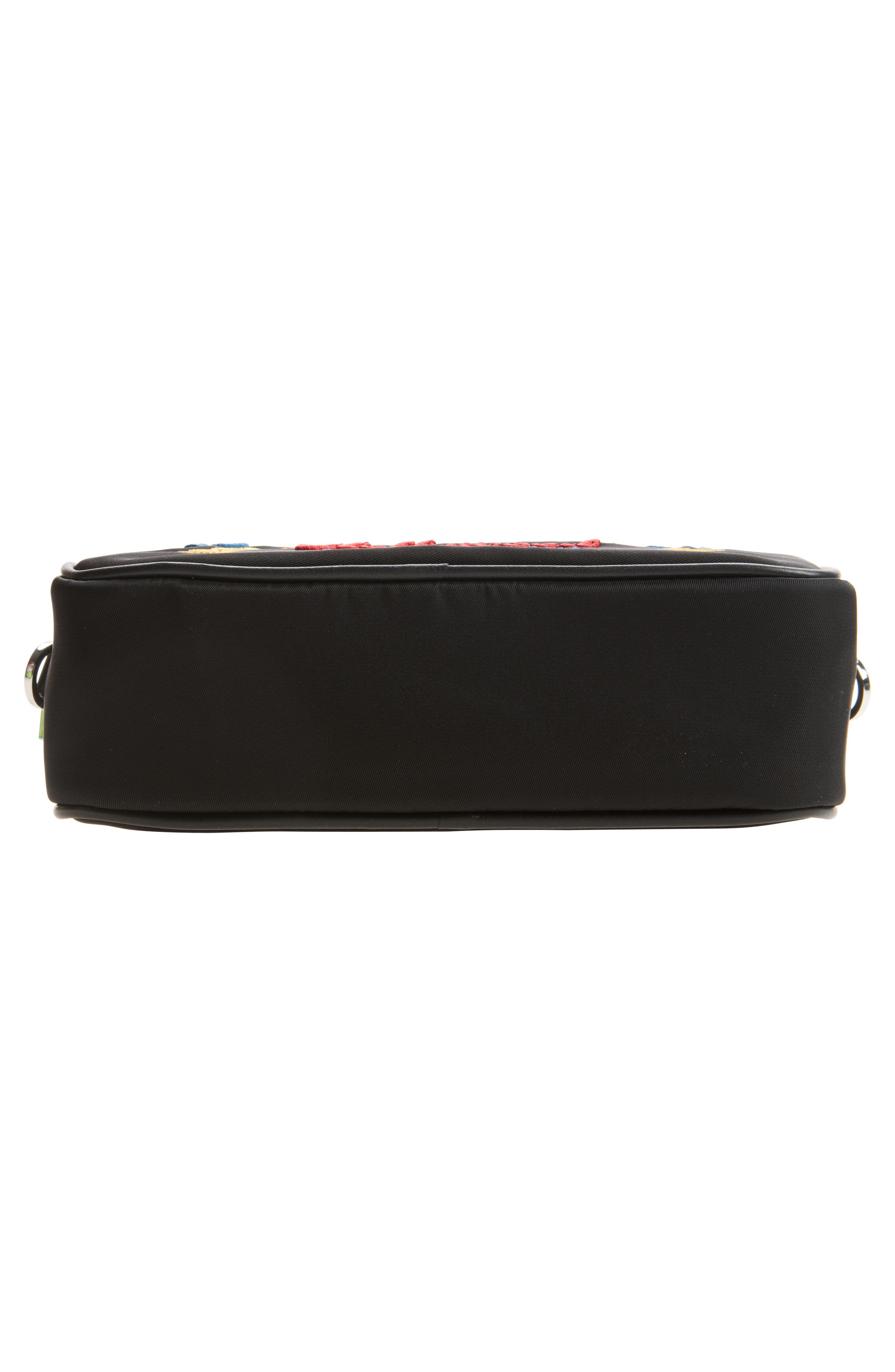 Embroidered Logo Camera Case, Alternate, color, BLACK