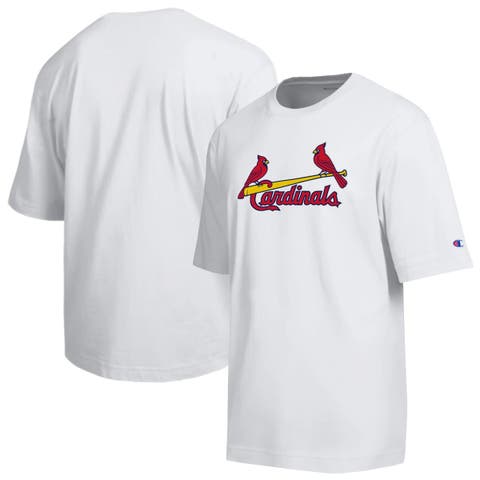 Men's Champion White St. Louis Cardinals All Star Arched Chenille Wordmark T-Shirt