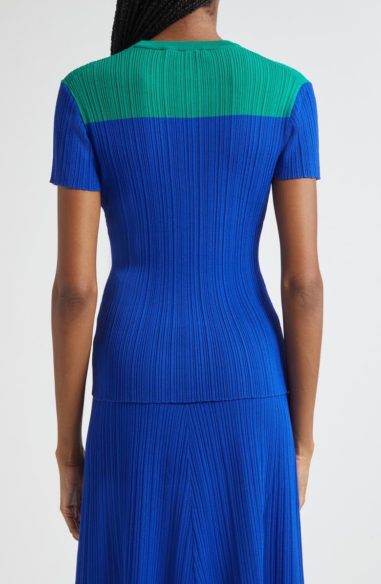 Wales Bonner Island Colorbock Sweater, Alternate, color, Blue