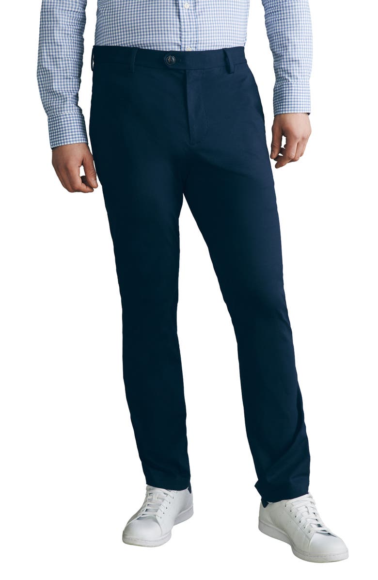 Faherty Movement Stretch Supima<sup>®</sup> Cotton Blend Pants, Main, color, Lupine Navy