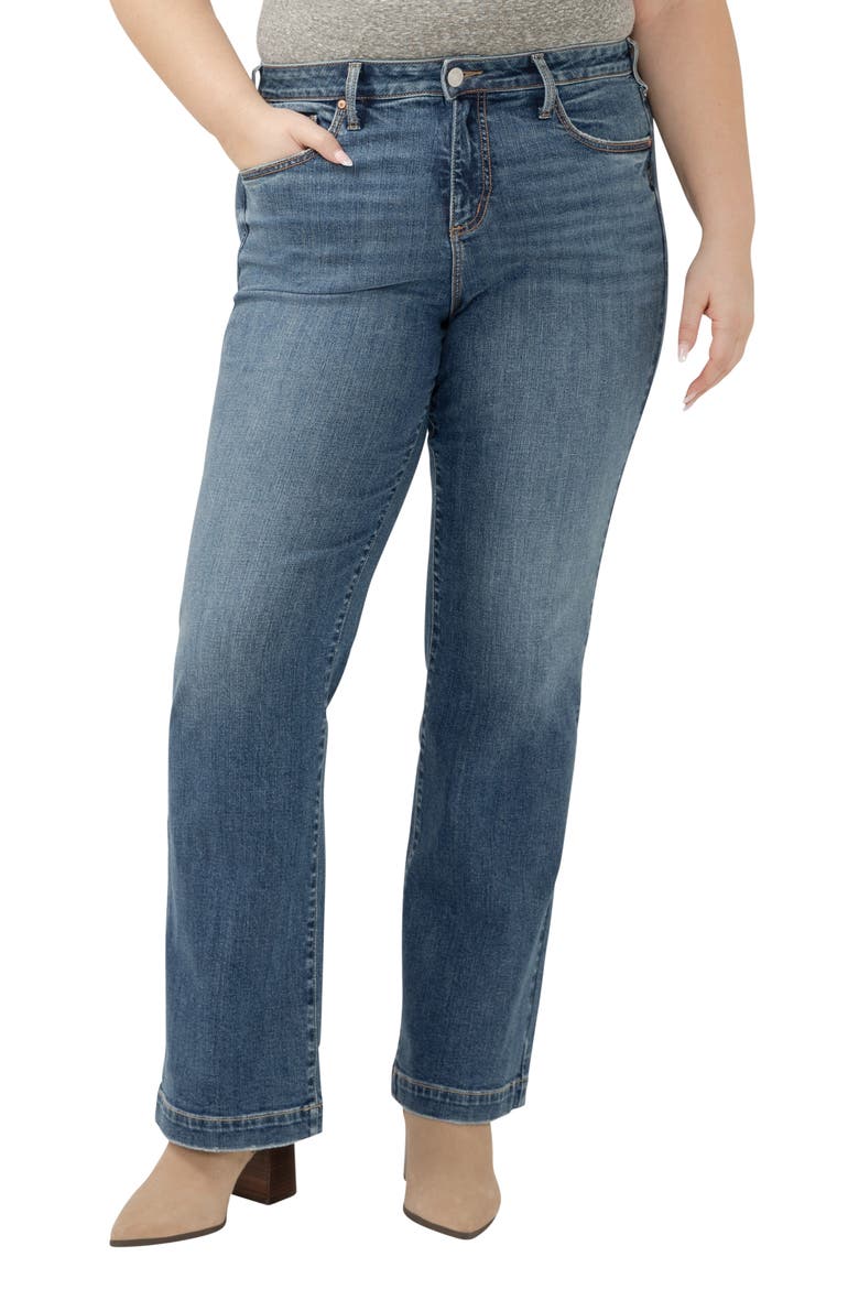 Avery Curvy Relaxed Straight Leg Trouser Jeans, Main, color, FOLK