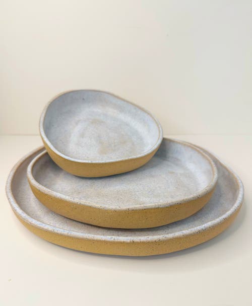 Mikkarbo Ocean Sand Plates In Gray