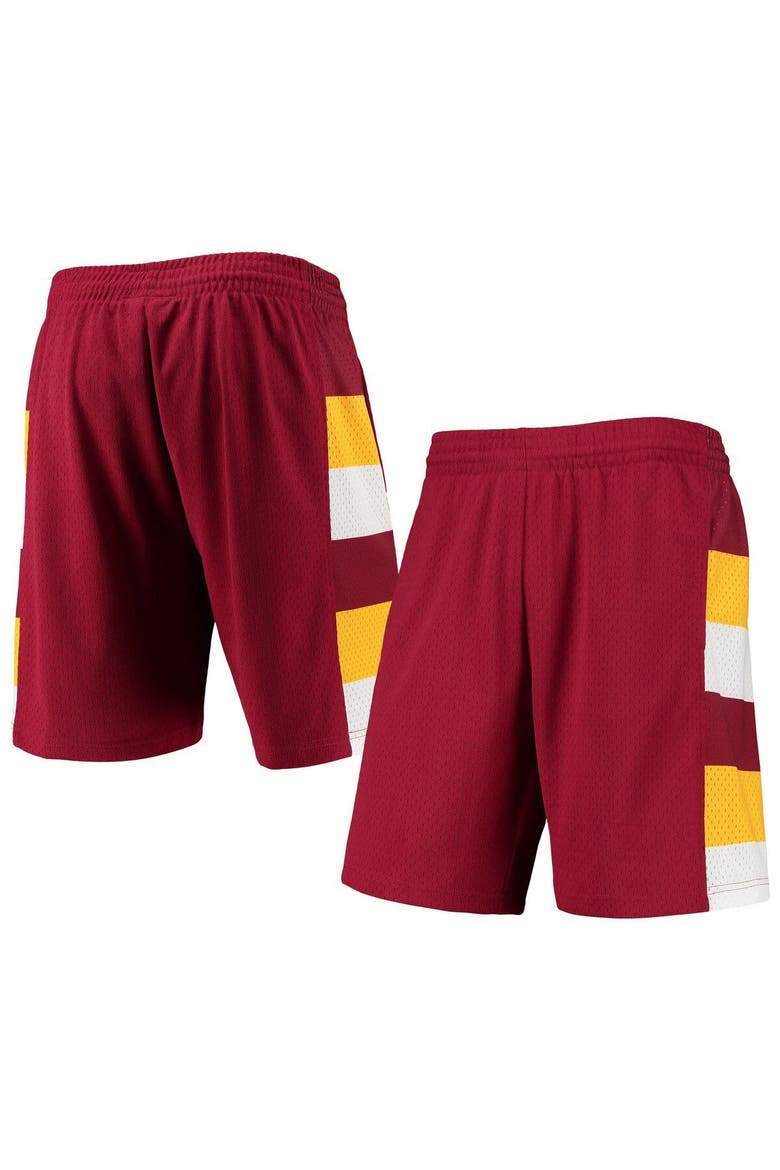 Men's Mitchell & Ness Wine Cleveland Cavaliers 1979-80 Hardwood Classics Swingman Shorts, Main, color, Red